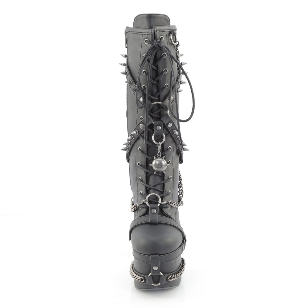 DemoniaCult - TORMENT156 Platform Boots - Black